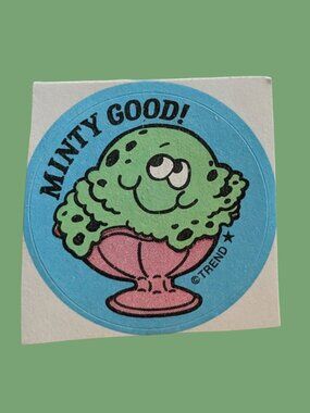 10/$25 Mint Ice Cream "Minty Good" Scratch & Sniff Retro Reward Sticker